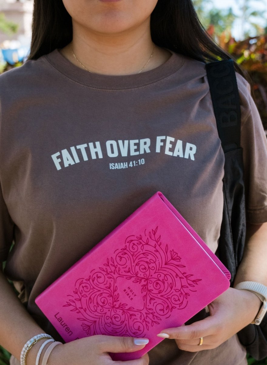 Faith Over Fear Unisex Garment - Dyed Tee - Shepherds Shelf