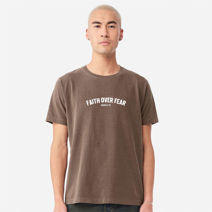 Faith Over Fear Unisex Garment - Dyed Tee - Shepherds Shelf