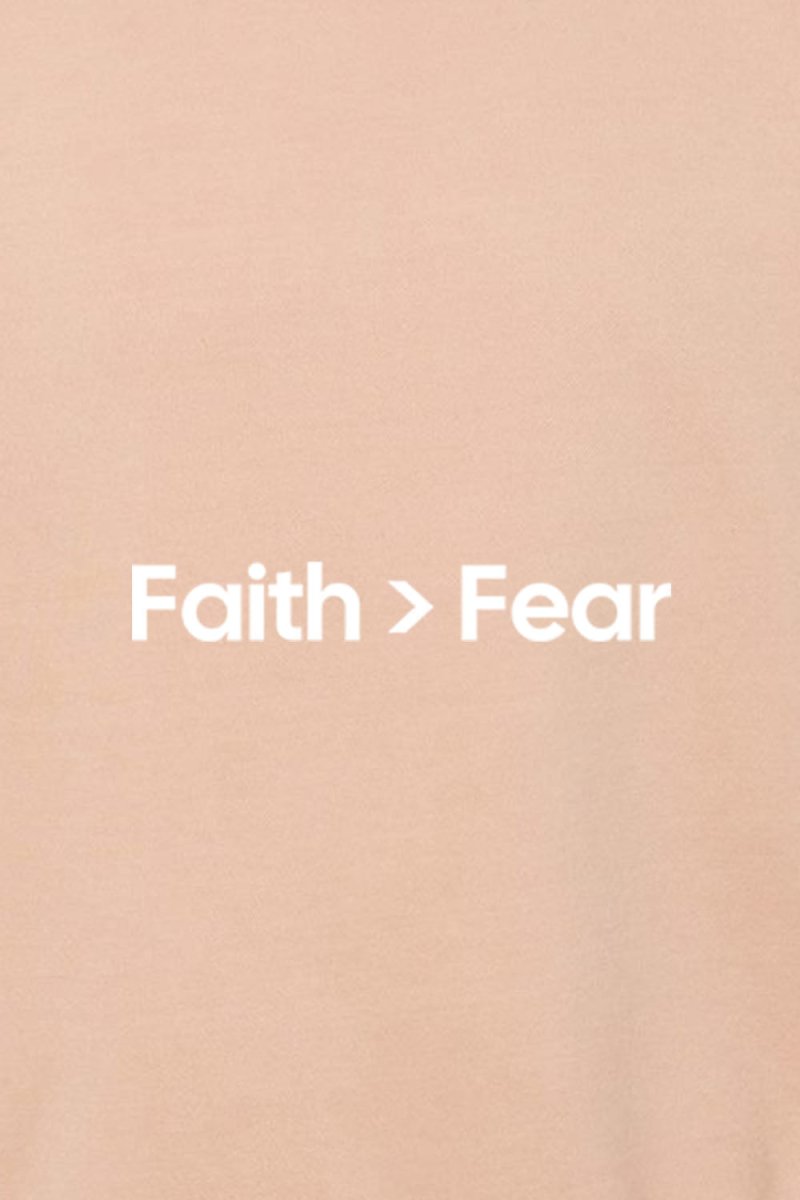 Faith Over Fear Unisex Pigment - Dyed Crewneck Sweatshirt - Shepherds Shelf