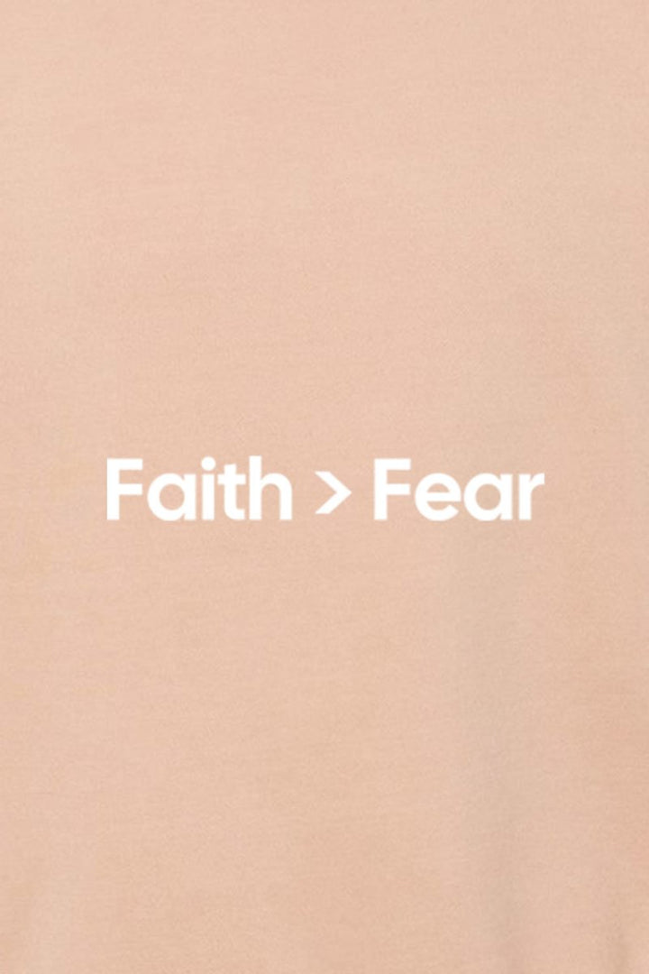 Faith Over Fear Unisex Pigment - Dyed Crewneck Sweatshirt - Shepherds Shelf