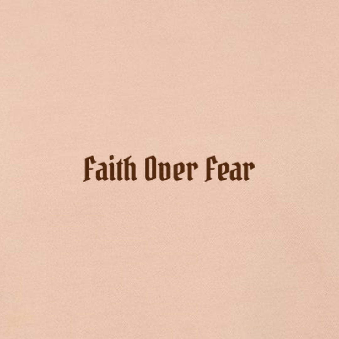 Faith Over Fear Unisex Pigment - Dyed Crewneck Sweatshirt - Shepherds Shelf