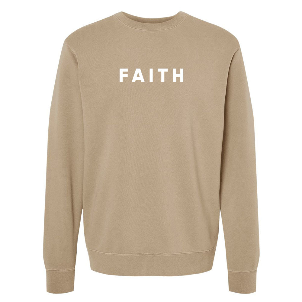 Faith Unisex Pigment - Dyed Crewneck Sweatshirt - Shepherds Shelf