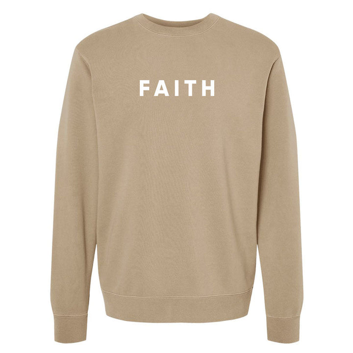 Faith Unisex Pigment - Dyed Crewneck Sweatshirt - Shepherds Shelf