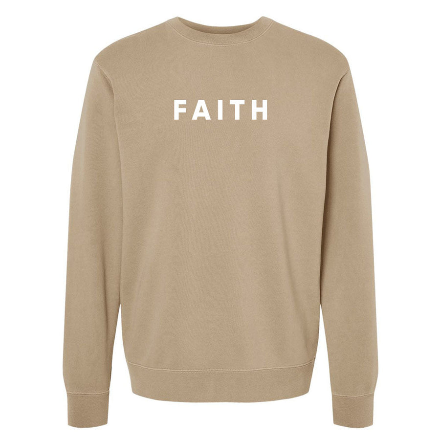 Faith Unisex Pigment - Dyed Crewneck Sweatshirt - Shepherds Shelf