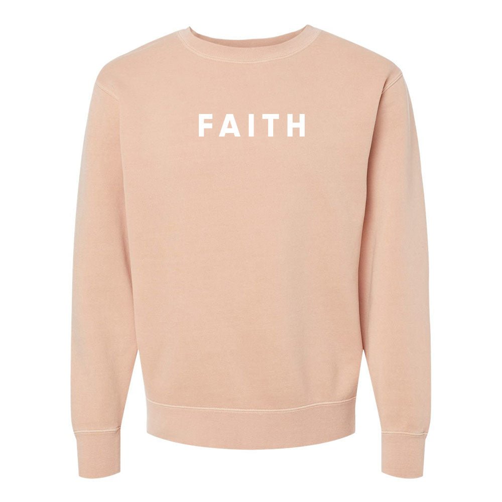 Faith Unisex Pigment - Dyed Crewneck Sweatshirt - Shepherds Shelf