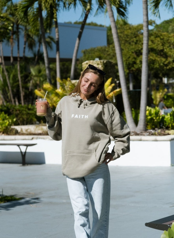 Faith Unisex Pigment - Dyed Crewneck Sweatshirt - Shepherds Shelf