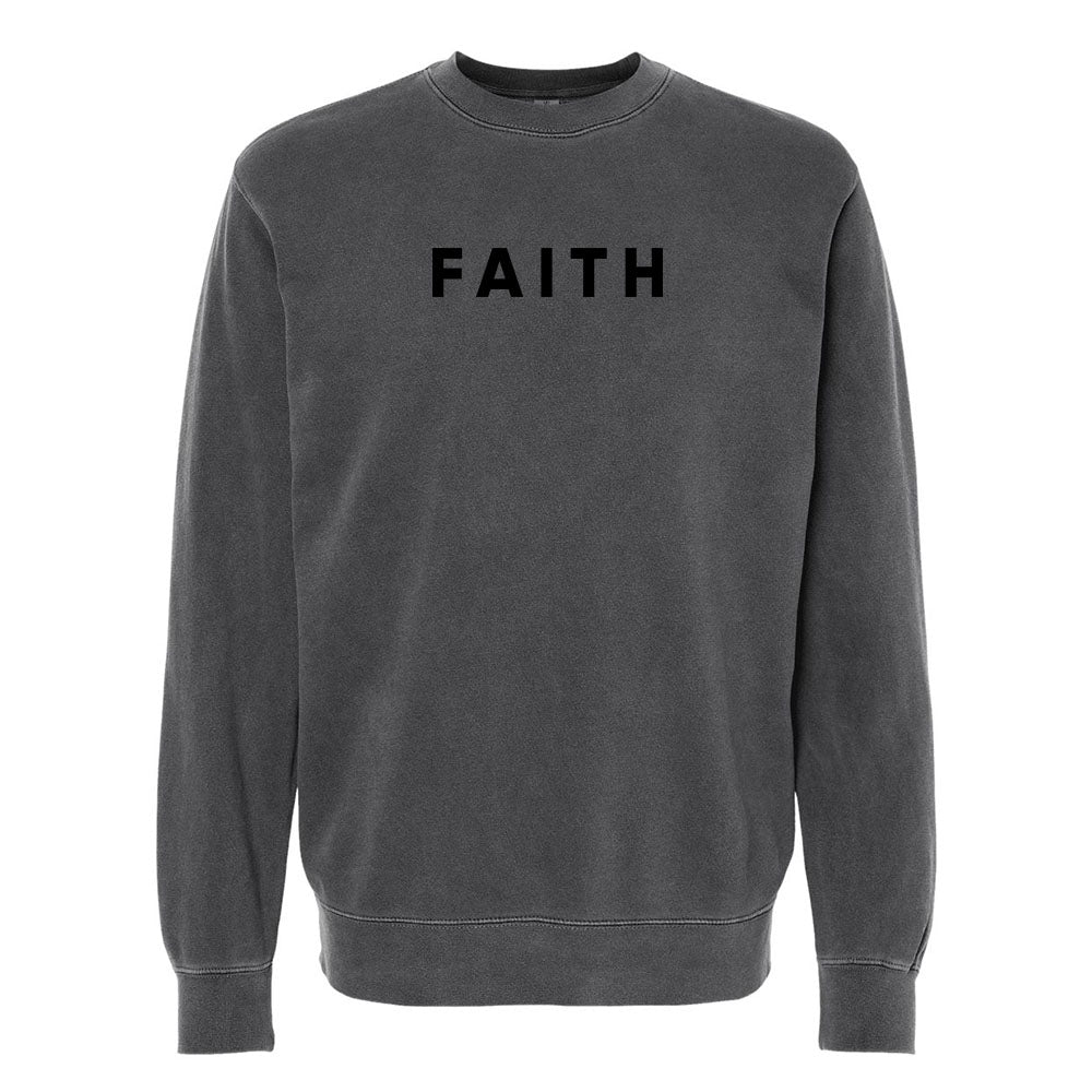 Faith Unisex Pigment - Dyed Crewneck Sweatshirt - Shepherds Shelf