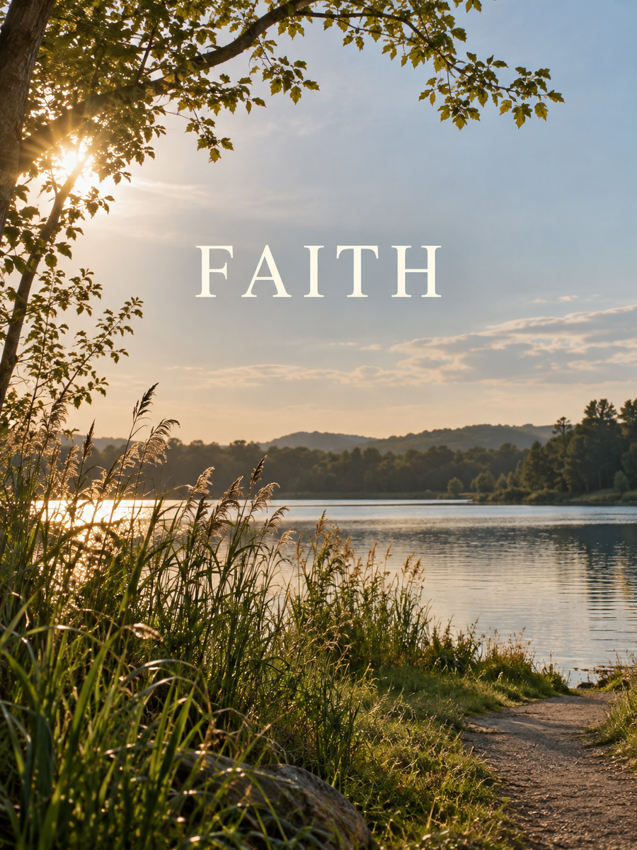 FAITH — nature-inspired message image