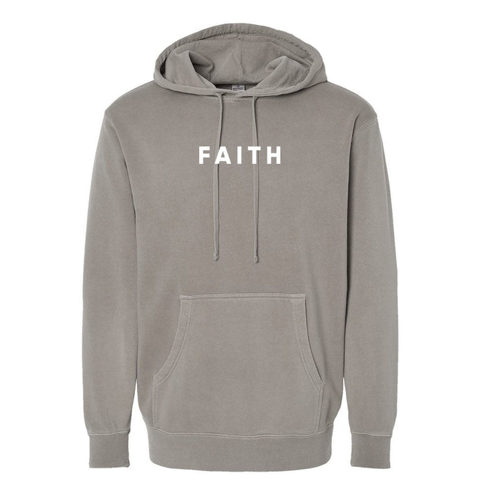 Faith Unisex Pigment - Dyed Hoodie Sweatshirt - Shepherds Shelf
