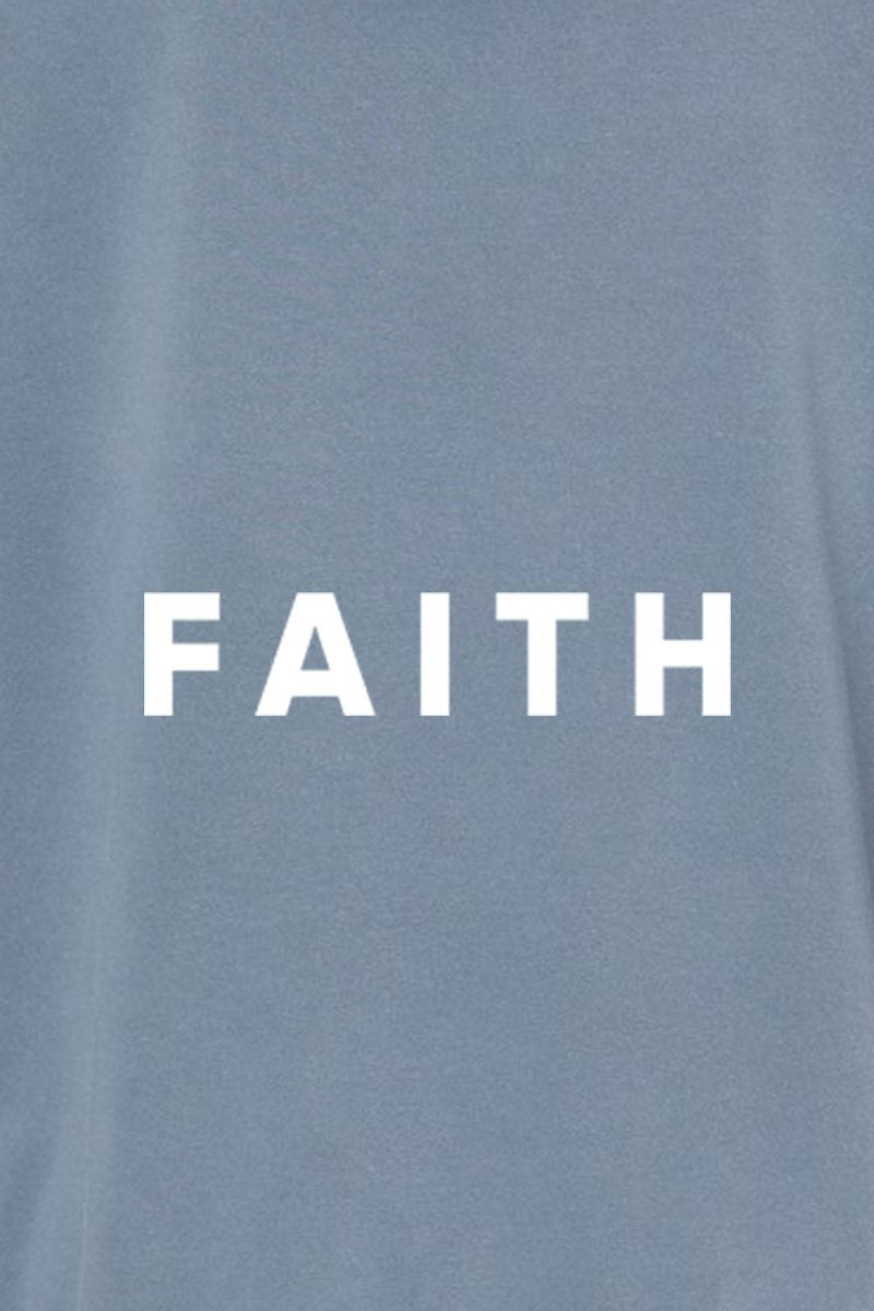 Faith Unisex Pigment - Dyed Hoodie Sweatshirt - Shepherds Shelf