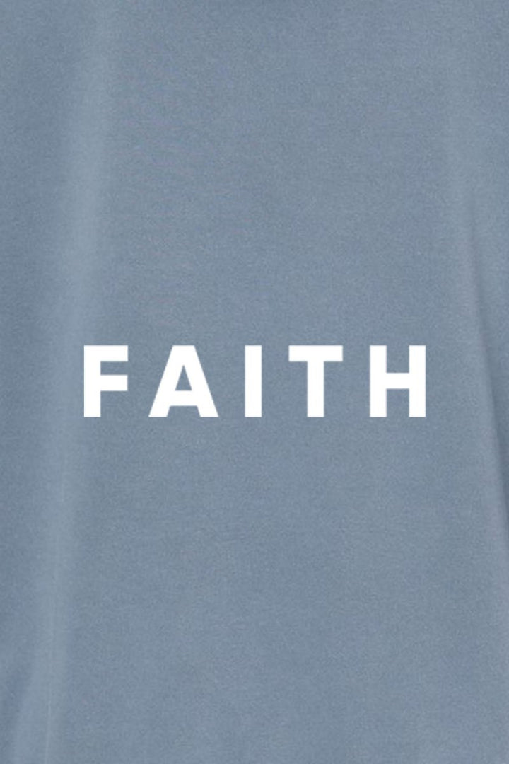 Faith Unisex Pigment - Dyed Hoodie Sweatshirt - Shepherds Shelf