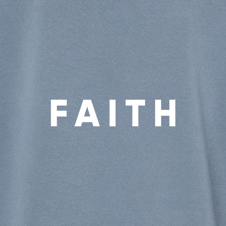 Faith Unisex Pigment - Dyed Hoodie Sweatshirt - Shepherds Shelf