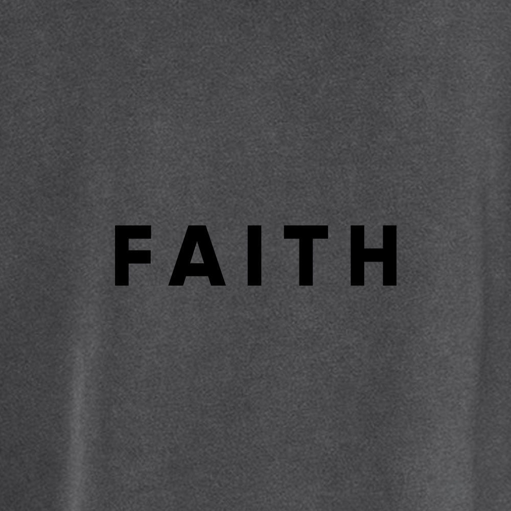 Faith Unisex Pigment - Dyed Hoodie Sweatshirt - Shepherds Shelf