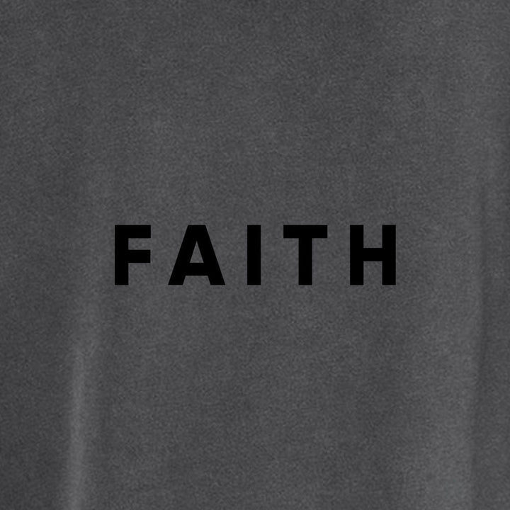 Faith Unisex Pigment - Dyed Hoodie Sweatshirt - Shepherds Shelf