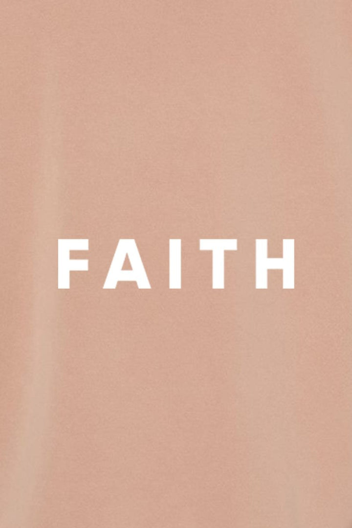 Faith Unisex Pigment - Dyed Hoodie Sweatshirt - Shepherds Shelf