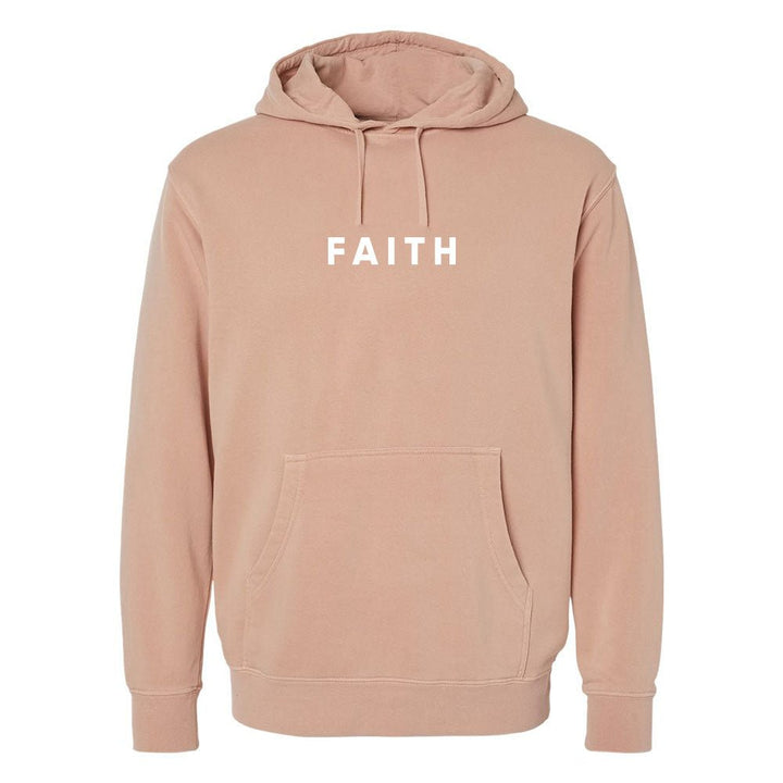 Faith Unisex Pigment - Dyed Hoodie Sweatshirt - Shepherds Shelf