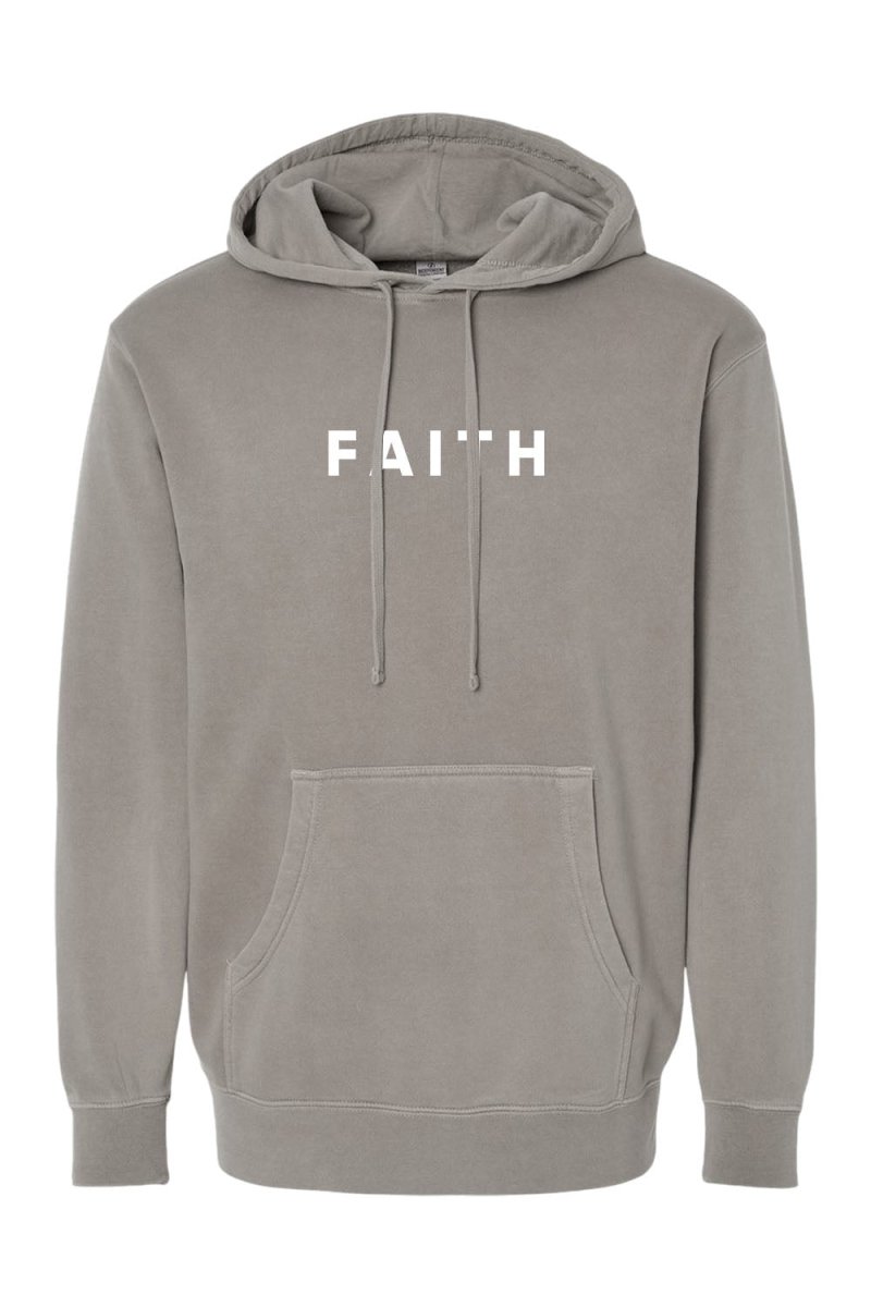 Faith Unisex Pigment - Dyed Hoodie Sweatshirt - Shepherds Shelf
