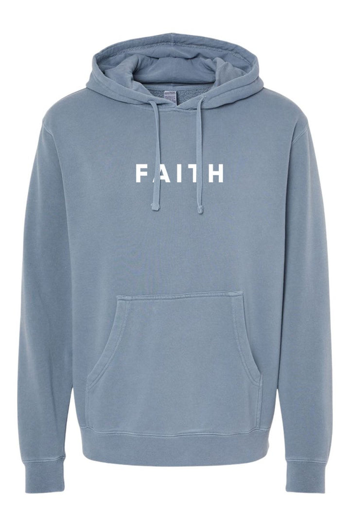 Faith Unisex Pigment - Dyed Hoodie Sweatshirt - Shepherds Shelf