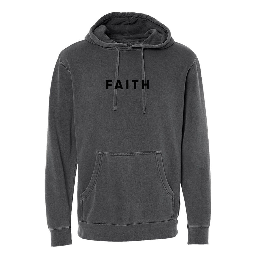 Faith Unisex Pigment - Dyed Hoodie Sweatshirt - Shepherds Shelf