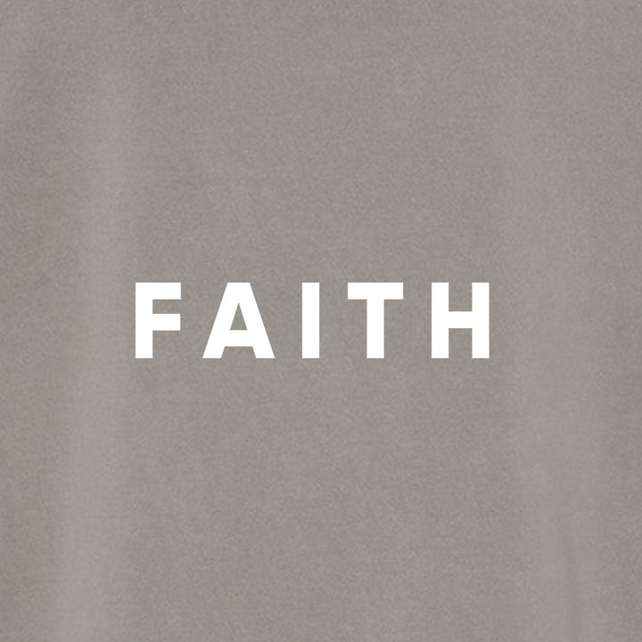Faith Unisex Pigment - Dyed Hoodie Sweatshirt - Shepherds Shelf