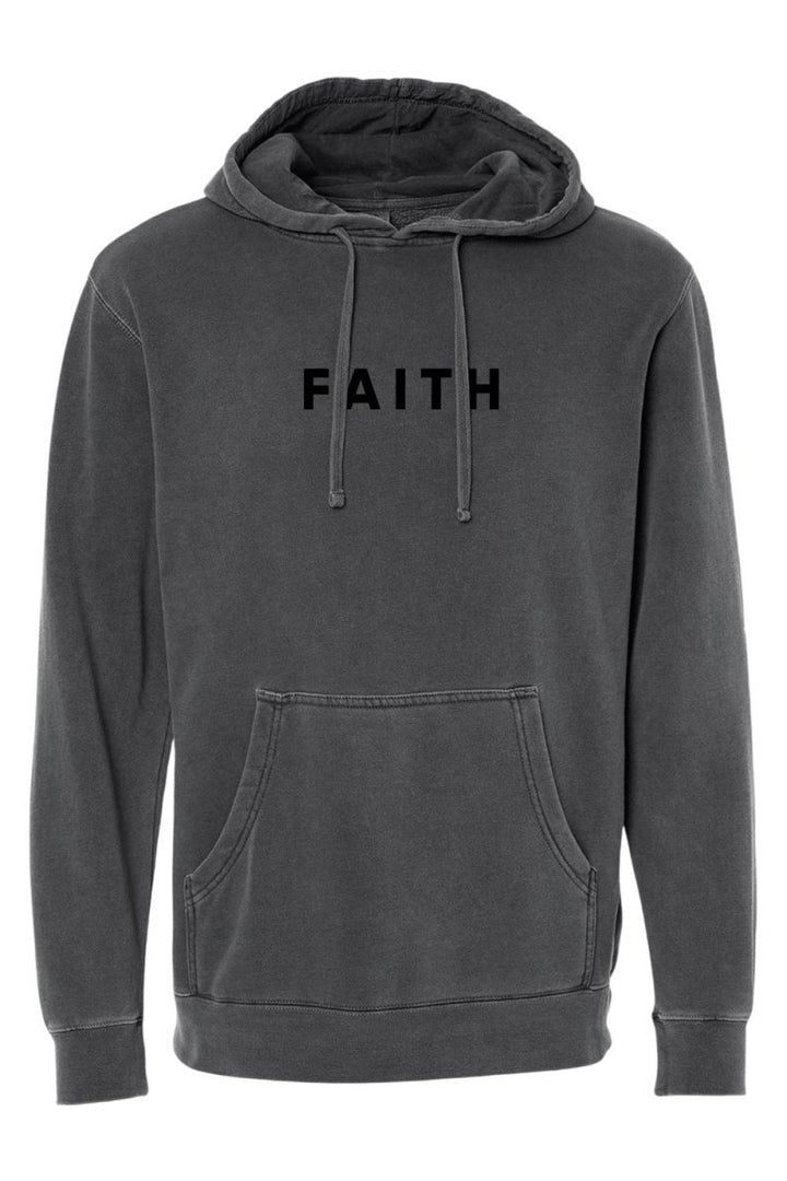 Faith Unisex Pigment - Dyed Hoodie Sweatshirt - Shepherds Shelf