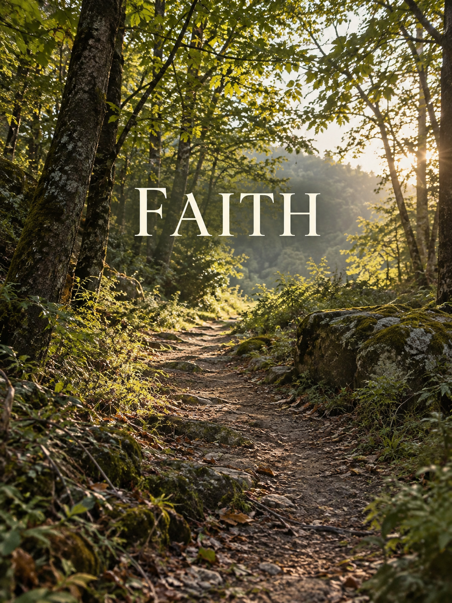 FAITH — nature-inspired message image