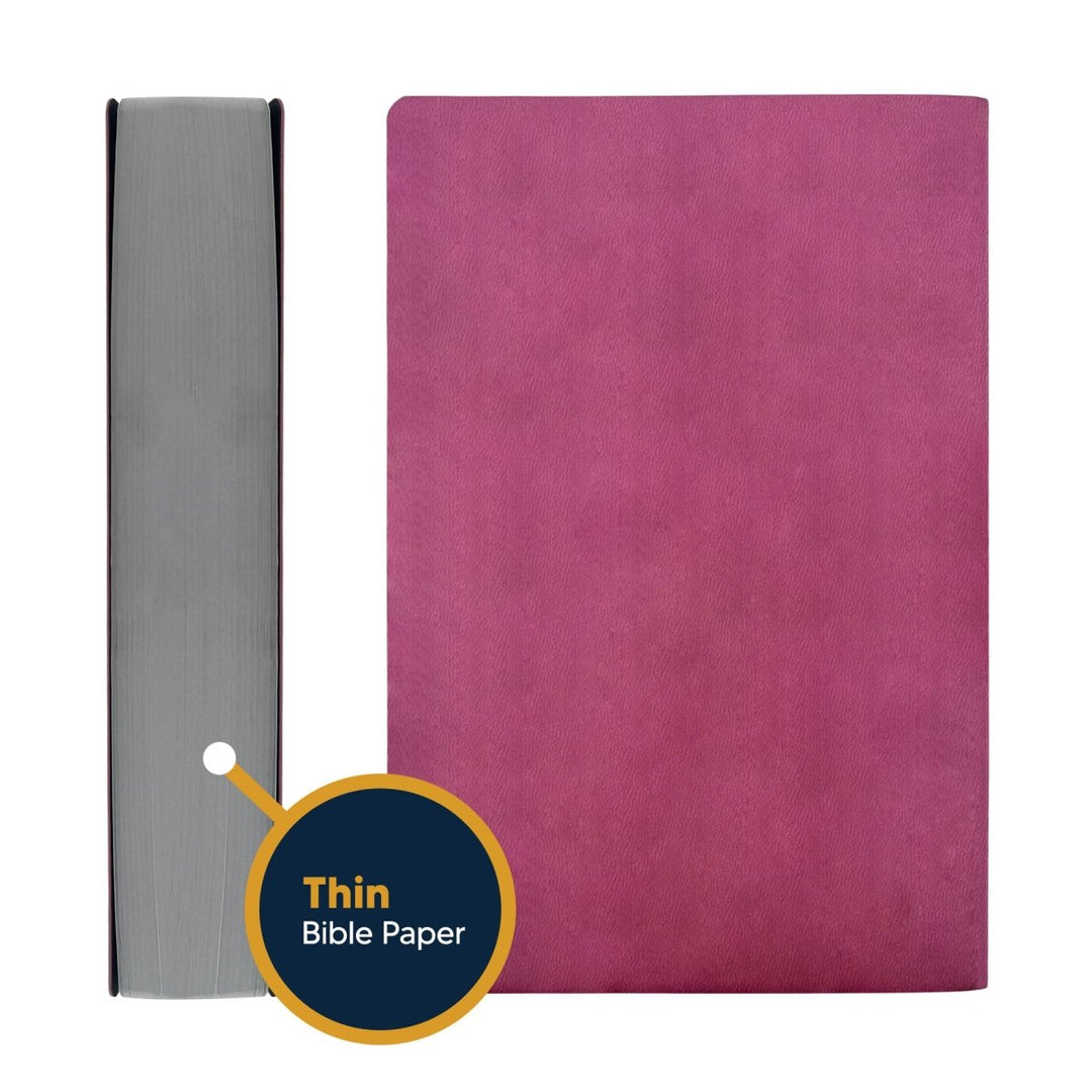 Faux Leather Pink Personalized NIV Holy Bible | Small Text - Shepherds Shelf