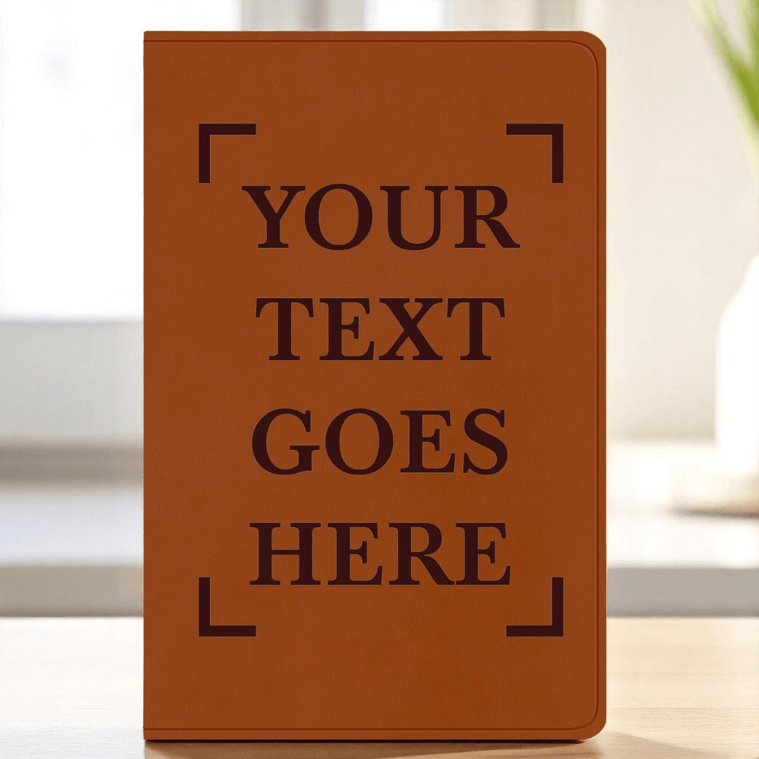 Full Cover Your Own Text Engraved ESV Large Print Bible | Light Brown Faux Leather | Shepherds Shelf - Shepherds Shelf