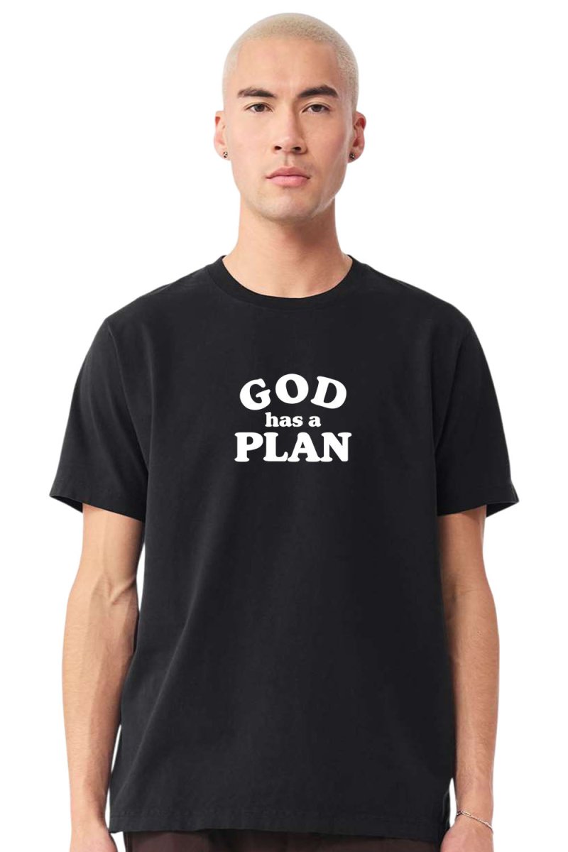 God has a Plan Unisex Garment - Dyed Tee - Shepherds Shelf