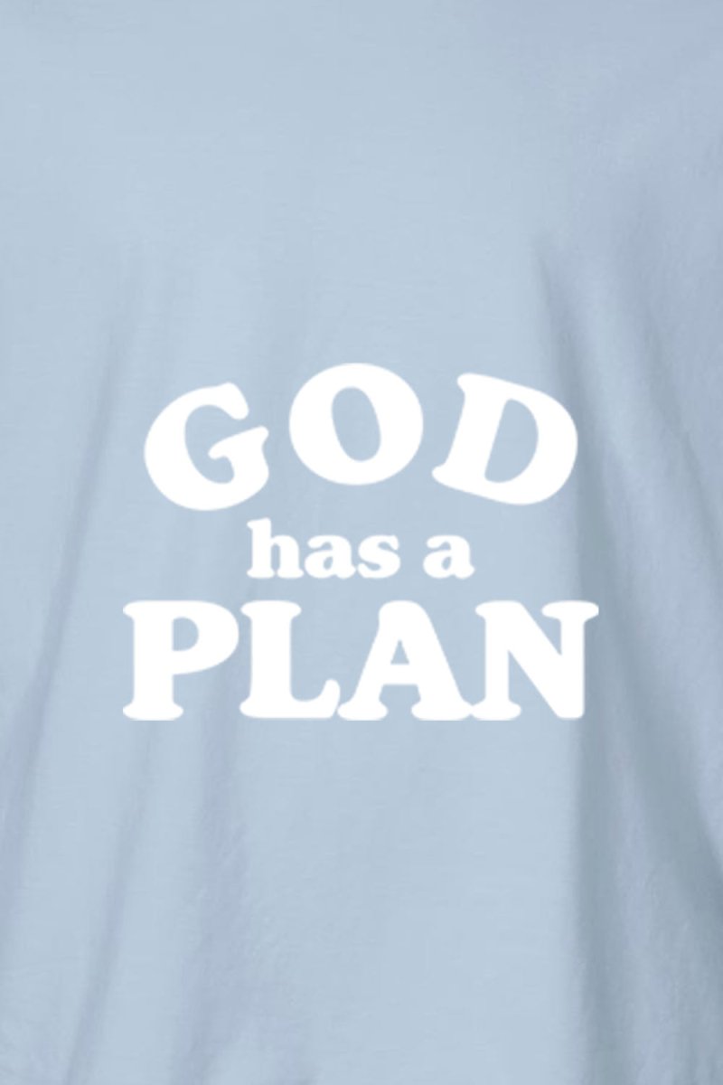 God has a Plan Unisex Garment - Dyed Tee - Shepherds Shelf