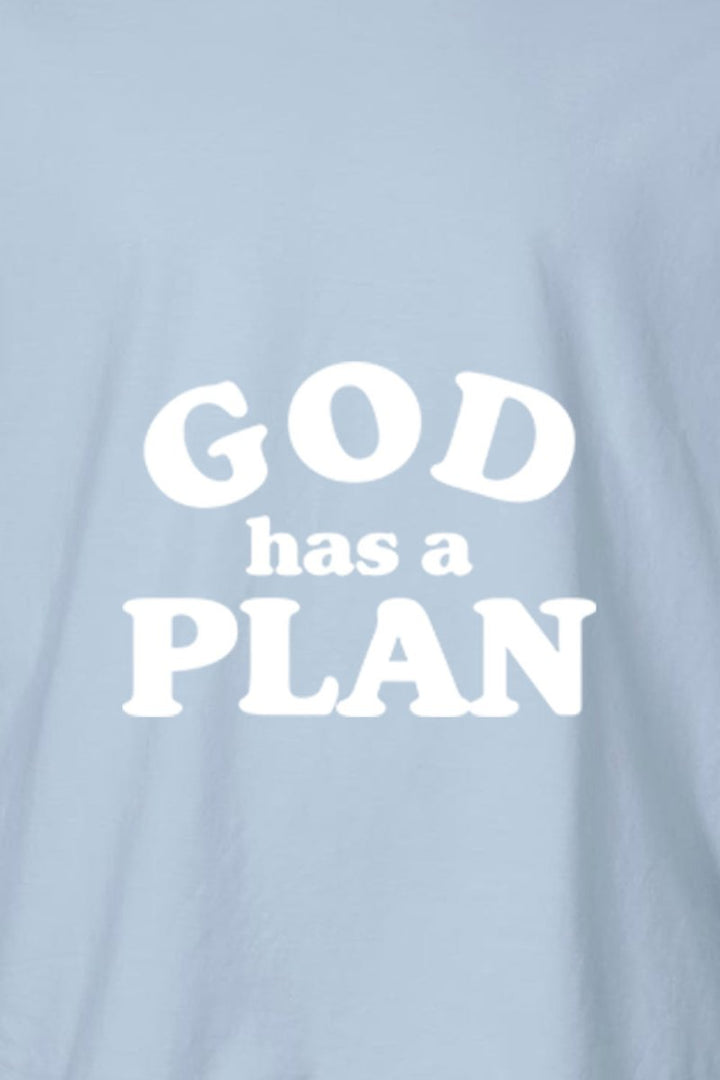 God has a Plan Unisex Garment - Dyed Tee - Shepherds Shelf