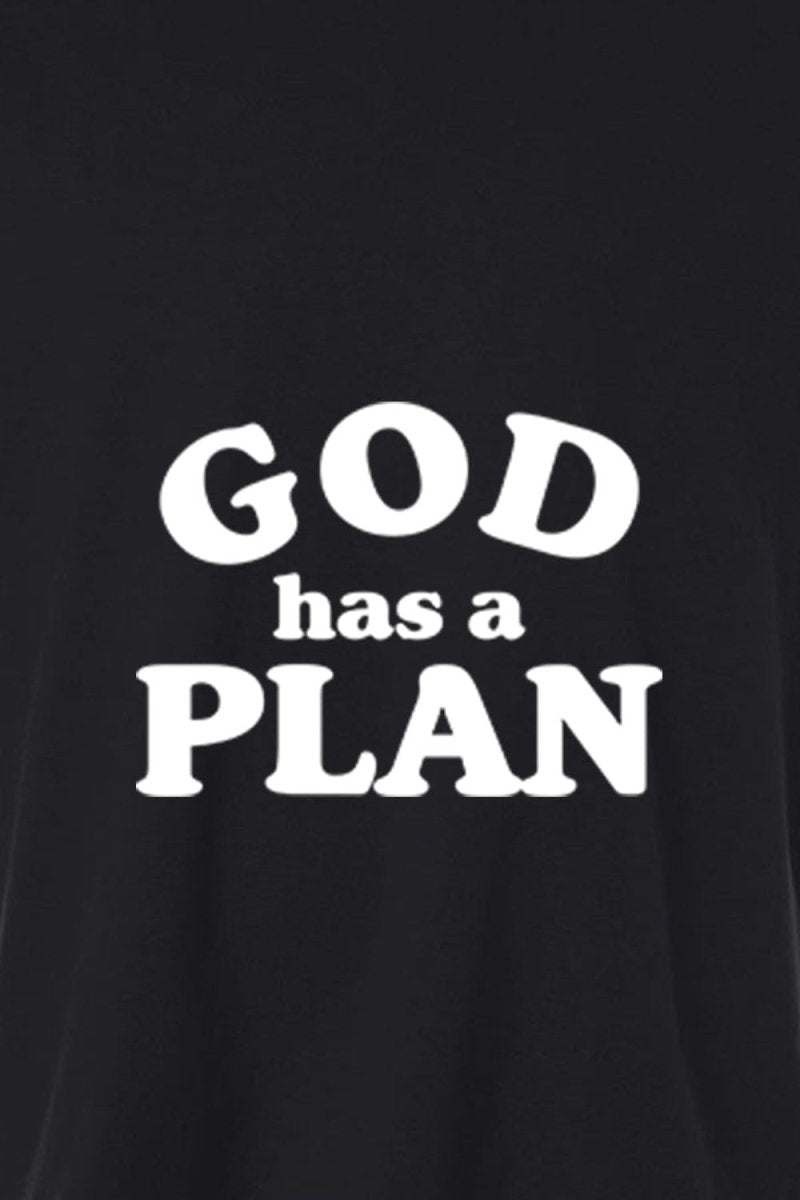 God has a Plan Unisex Garment - Dyed Tee - Shepherds Shelf