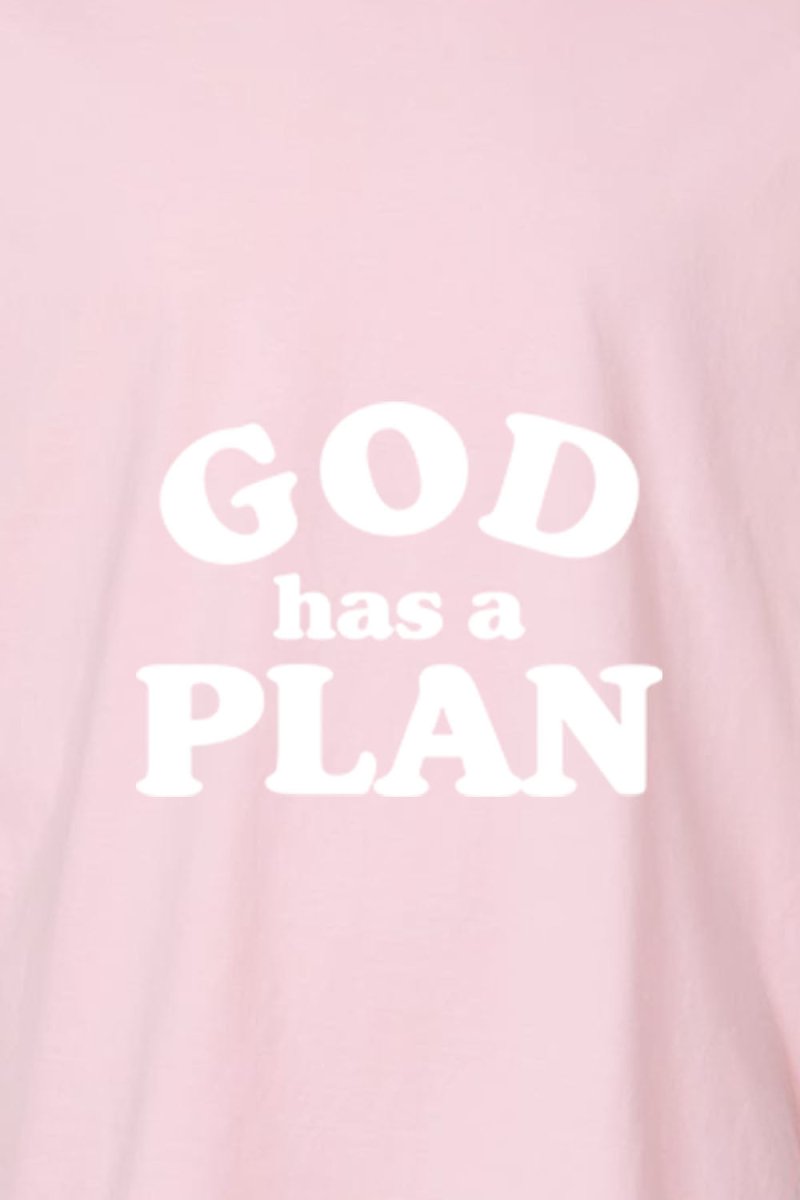 God has a Plan Unisex Garment - Dyed Tee - Shepherds Shelf