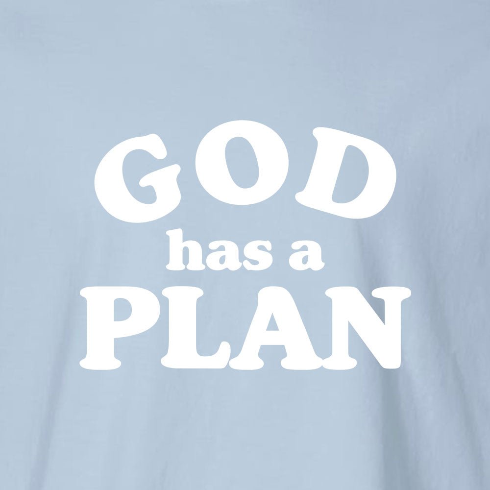 God has a Plan Unisex Garment - Dyed Tee - Shepherds Shelf