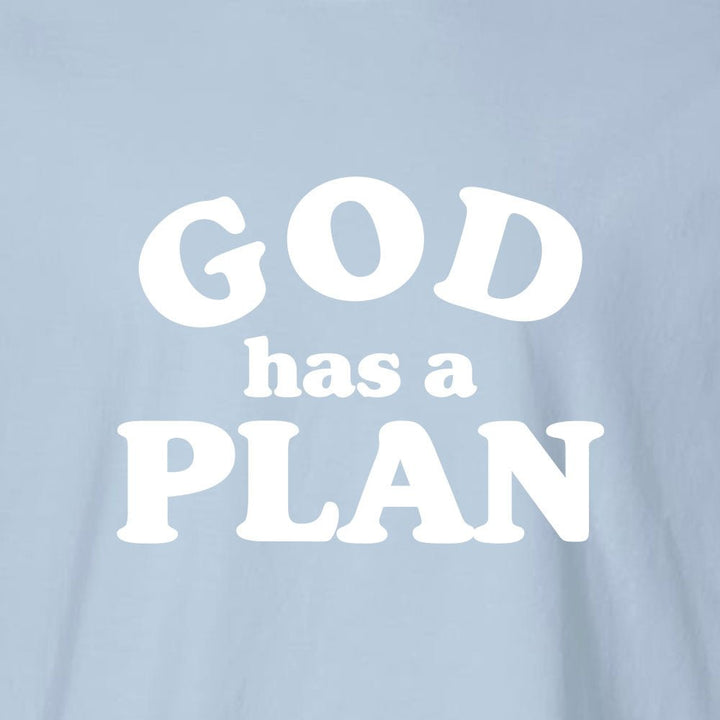 God has a Plan Unisex Garment - Dyed Tee - Shepherds Shelf