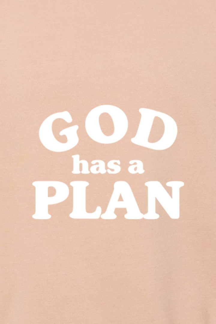God has a Plan Unisex Pigment - Dyed Crewneck Sweatshirt - Shepherds Shelf