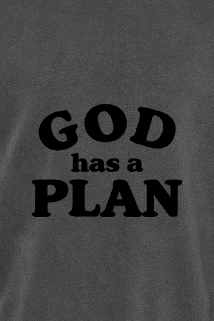 God has a Plan Unisex Pigment - Dyed Crewneck Sweatshirt - Shepherds Shelf