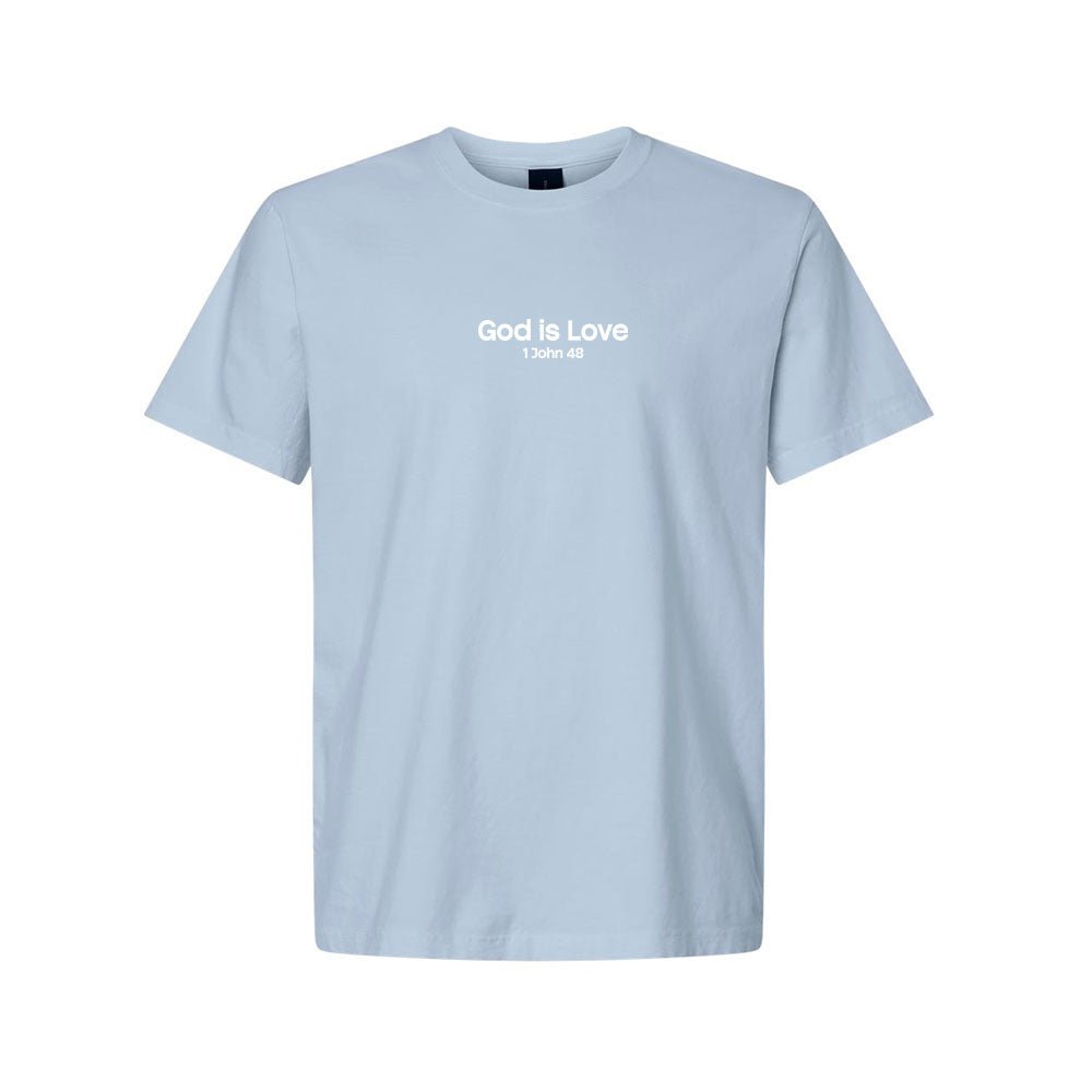 God is Love Unisex Garment - Dyed Tee - Shepherds Shelf