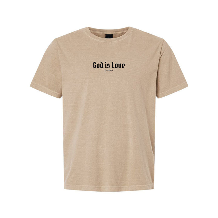 God is Love Unisex Garment - Dyed Tee - Shepherds Shelf