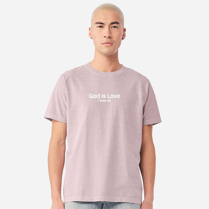 God is Love Unisex Garment - Dyed Tee - Shepherds Shelf