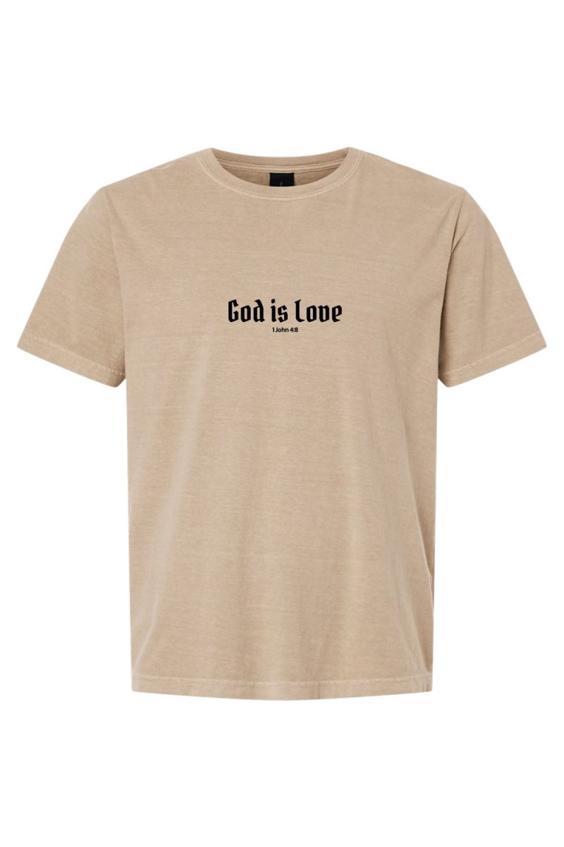 God is Love Unisex Garment - Dyed Tee - Shepherds Shelf