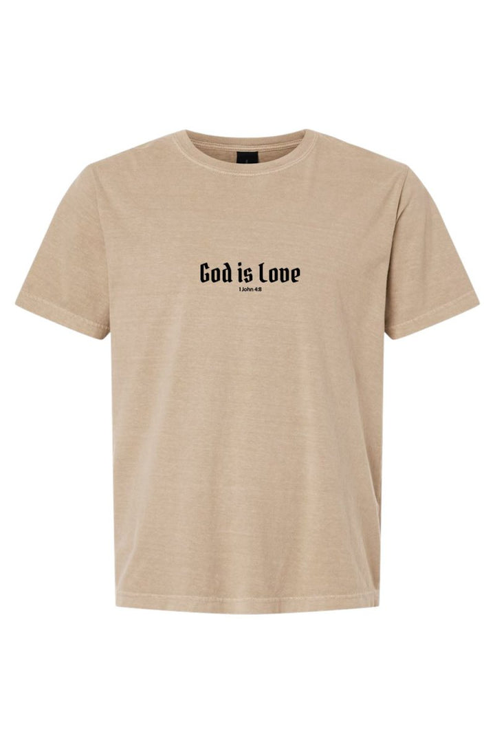 God is Love Unisex Garment - Dyed Tee - Shepherds Shelf