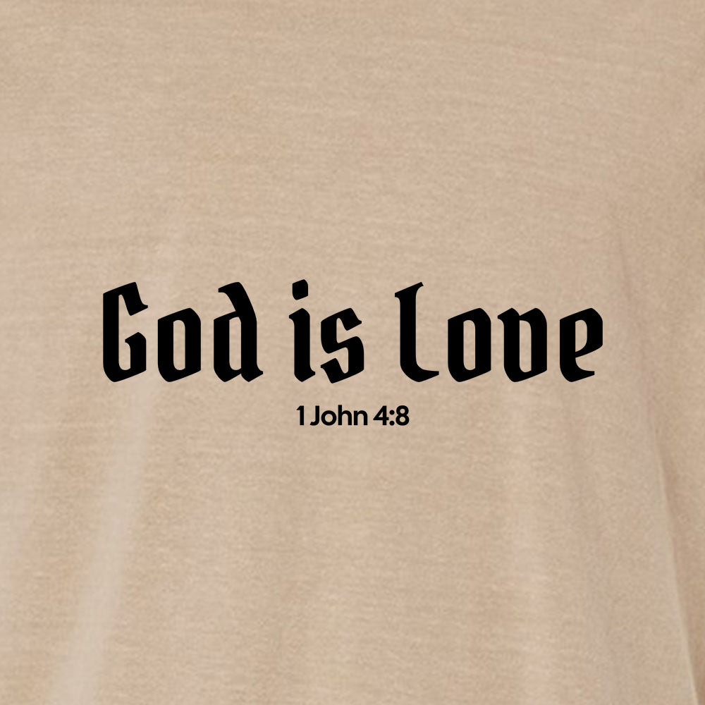 God is Love Unisex Garment - Dyed Tee - Shepherds Shelf