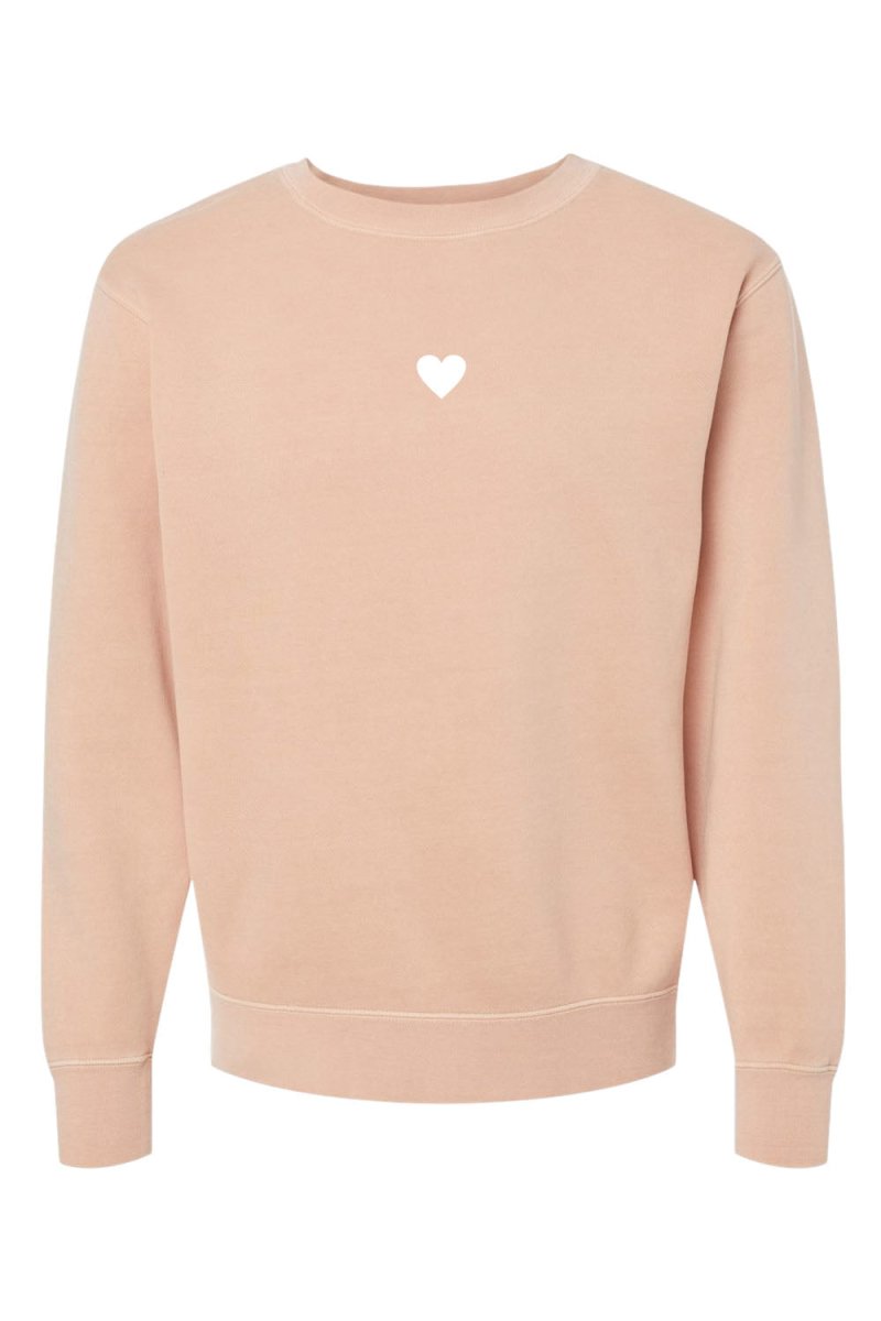 Heart Unisex Pigment - Dyed Crewneck Sweatshirt - Shepherds Shelf