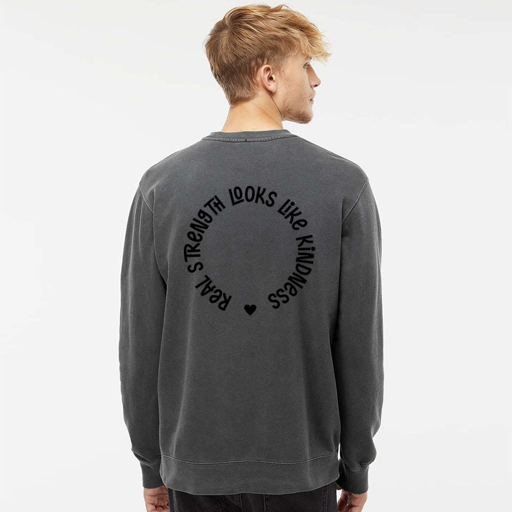 Heart Unisex Pigment - Dyed Crewneck Sweatshirt - Shepherds Shelf