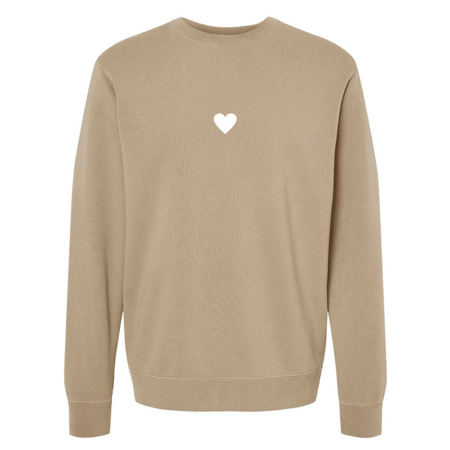 Heart Unisex Pigment - Dyed Crewneck Sweatshirt - Shepherds Shelf