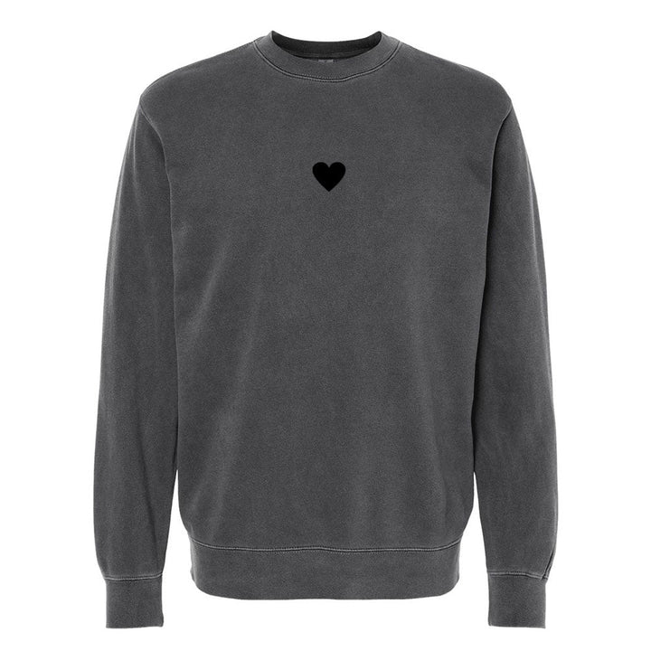 Heart Unisex Pigment - Dyed Crewneck Sweatshirt - Shepherds Shelf