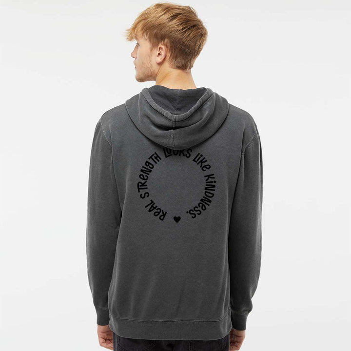 Heart Unisex Pigment - Dyed Hoodie Sweatshirt - Shepherds Shelf