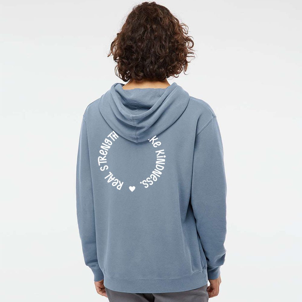 Heart Unisex Pigment - Dyed Hoodie Sweatshirt - Shepherds Shelf