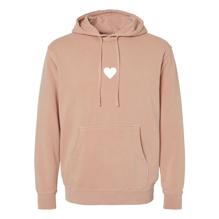 Heart Unisex Pigment - Dyed Hoodie Sweatshirt - Shepherds Shelf